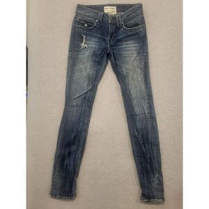 Jimmy‎ Taverniti Skinny Low Rise Jean Womens Size 26 , embroidered distressed